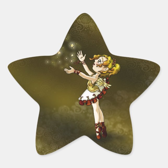 Pegatina En Forma De Estrella Estrella jingle (Anverso)