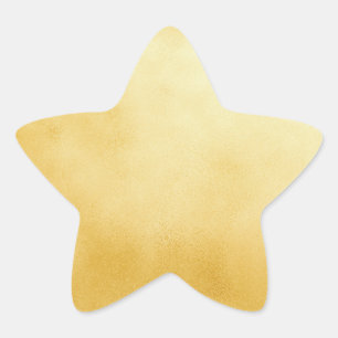 Pegatina En Forma De Estrella Estrella sofisticada de pan de oro falso