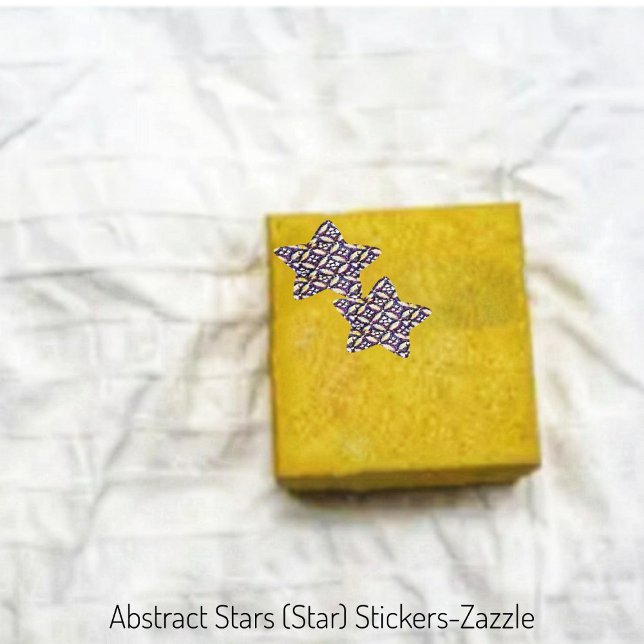Pegatina En Forma De Estrella Estrellas abstractas (Subido por el creador)