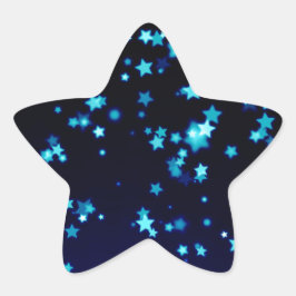 Pegatina En Forma De Estrella Estrellas azules