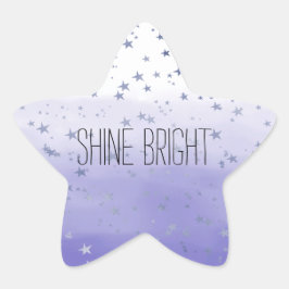 Pegatina En Forma De Estrella Estrellas de Ombre Púrpura