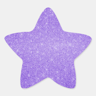 Pegatina En Forma De Estrella Estrellas de purpurina púrpura
