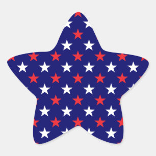 Pegatina En Forma De Estrella Estrellas patrióticas 1