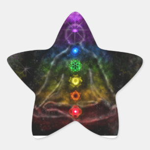 PEGATINA EN FORMA DE ESTRELLA ETHERIC AURA CHAKRA