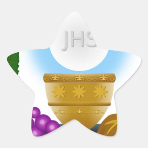Pegatina En Forma De Estrella eucarista