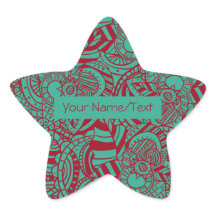 Ex libris personalizado abstracto boho