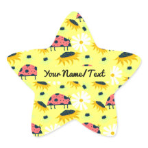 Ex libris personalizado CuteLadybirds Pegatina de
