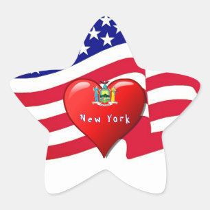 Pegatina En Forma De Estrella Explora Nueva York Sticker