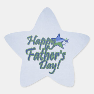 Pegatina En Forma De Estrella feliz día de los padres