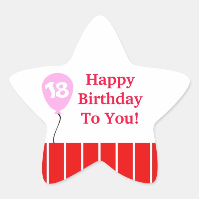 Pegatina En Forma De Estrella Festividad (Anverso)