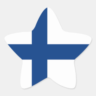 Pegatina En Forma De Estrella Finlandia/bandera (civil) finlandesa/del Finn