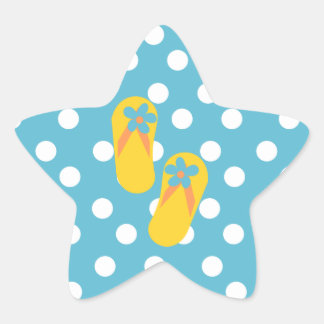 Pegatina En Forma De Estrella ¡Flip Flop Time!