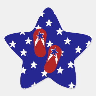 Pegatina En Forma De Estrella ¡Flip Flop Time!