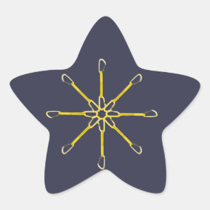 Pegatina En Forma De Estrella Flor rápida