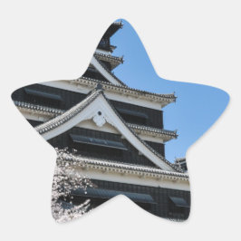 Pegatina En Forma De Estrella Florecimiento De Cerezos En Japón