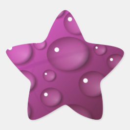 Pegatina En Forma De Estrella Fondo de caída de agua rosa