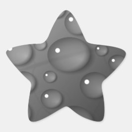 Pegatina En Forma De Estrella Fondo de lluvia gris