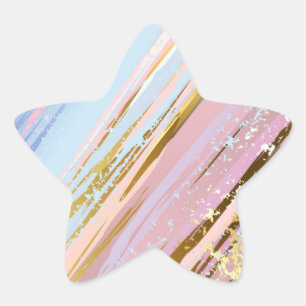 Pegatina En Forma De Estrella Fondo rosa texturizado