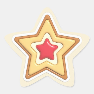 Pegatina En Forma De Estrella Galleta Estrella de Navidad 3D