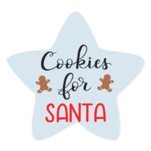 Galletas para Santa Stickers de Estrella