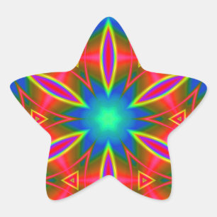 Pegatina En Forma De Estrella Geométrica 160614 (01)