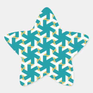 Pegatina En Forma De Estrella Geométrica 230614 (03)