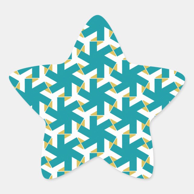 Pegatina En Forma De Estrella Geométrica 230614 (03) (Anverso)