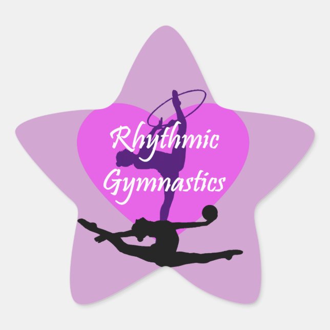 Pegatina En Forma De Estrella Gimnasia rítmica (Anverso)