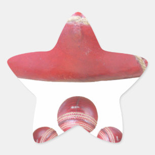 Pegatina En Forma De Estrella Giro en Crimson - Un hermoso Arti de pelota de crí
