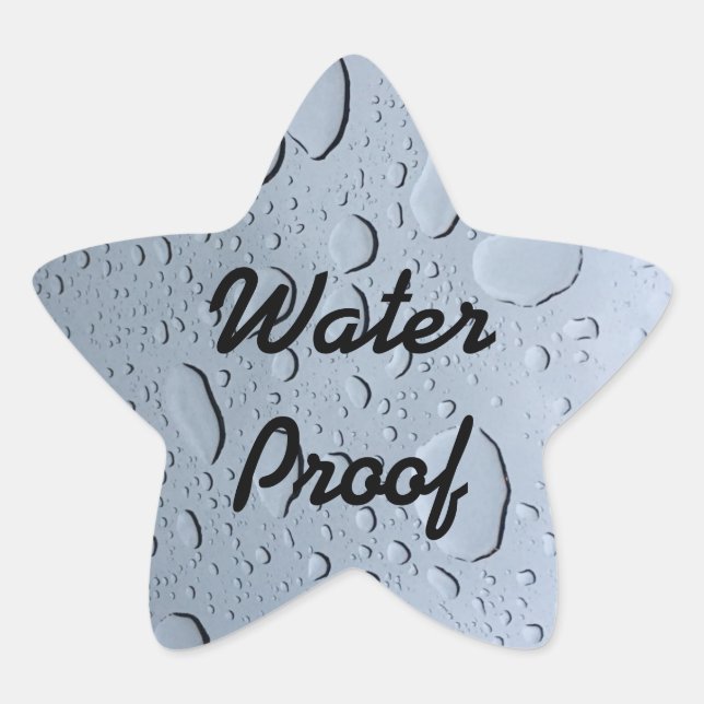 Pegatina En Forma De Estrella Gotas a prueba de agua Salpicaduras Libres Persona (Anverso)