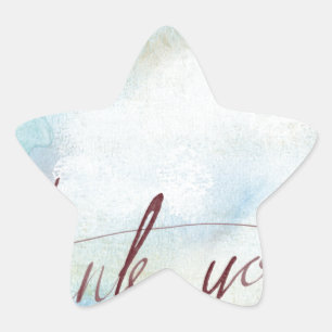 Pegatina En Forma De Estrella gracias