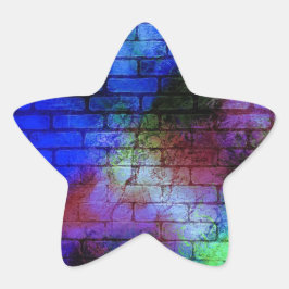Pegatina En Forma De Estrella Graffiti mural