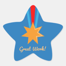 Gran Trabajo Estrella de Bronce Rojo y Azul Premio