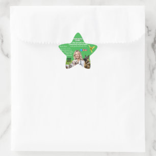 Pegatina En Forma De Estrella Green White Pet Store Sign Dogs, Cats, Birds Vet