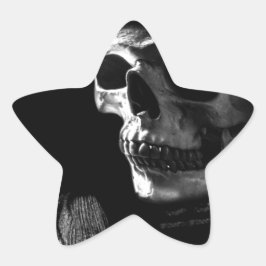 Pegatina En Forma De Estrella Grim Reaper Skull