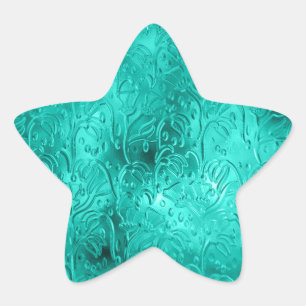 Pegatina En Forma De Estrella Guay aqua