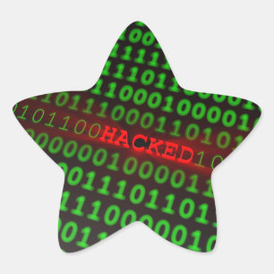 Pegatina En Forma De Estrella Hackeado