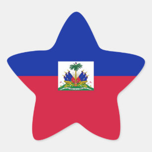 PEGATINA EN FORMA DE ESTRELLA HAITI