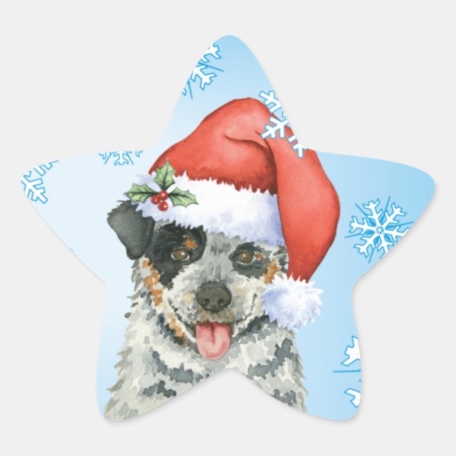Pegatina En Forma De Estrella Happy Howliday ACD (Anverso)