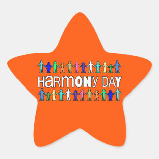 Pegatina En Forma De Estrella Harmony Day Australia 