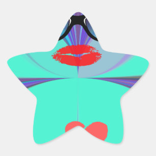 Pegatina En Forma De Estrella Heart Selfie