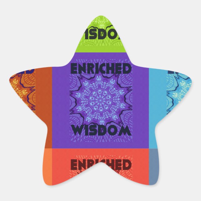 Pegatina En Forma De Estrella Hermosa Impresión de Arte Pop, Increíble y Enrique (Anverso)