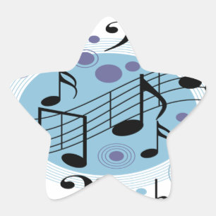 Pegatina En Forma De Estrella hola música