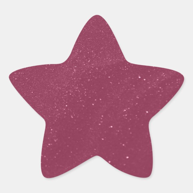 Pegatina En Forma De Estrella Hot Pink Sand (Anverso)