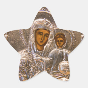 Pegatina En Forma De Estrella Icono ortodoxo