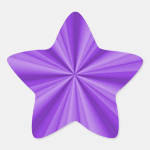 Pegatina En Forma De Estrella Ilusión óptica púrpura