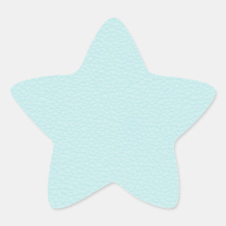 Pegatina En Forma De Estrella Imagen de cuero turquesa claro.