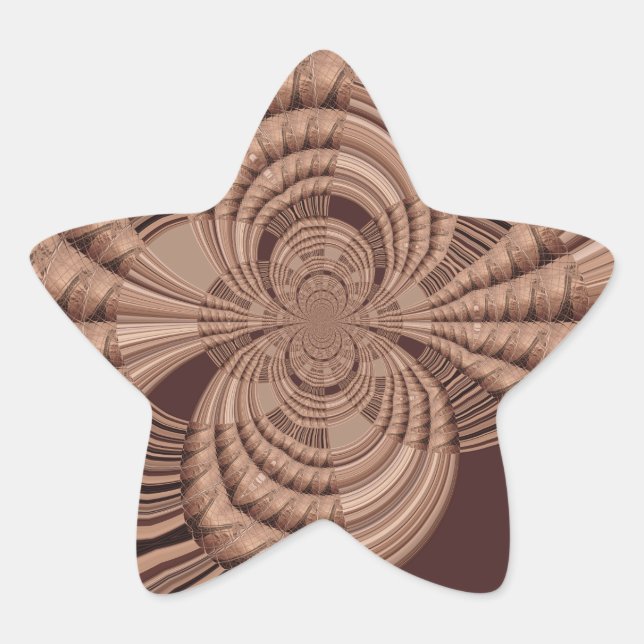 Pegatina En Forma De Estrella Imagen/gráfico de arte fractal Hakuna Matata afric (Anverso)
