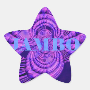 Pegatina En Forma De Estrella Impresión de arte de Hakuna Cósmica