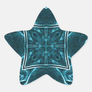 Pegatina En Forma De Estrella Impresión de arte de la parte del león